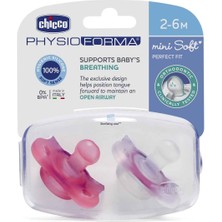 Chicco Physioforma Mini Soft 2'li Emzik 2-6 Ay Kız