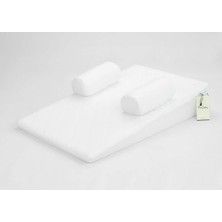 Pierre Cardin Maxi Bebek Reflü Yatağı %100 Pamuk 65x40 cm Beyaz Renk Yüksek Baş Desteği