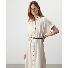 Miss İpekyol Kemerli gömlek elbise IS1260002168003