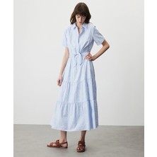 Miss İpekyol Baskılı çizgi desen elbise IS1260002171089