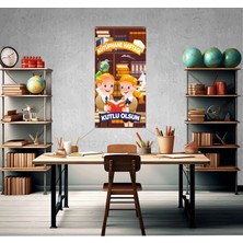 Deko Gonya Kütüphane Haftası Fotoğraf Panosu Branda 100X200