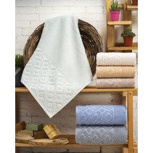 Hazangülü Collection Buldan Üretimi Çeyizlik Jakarlı Ekose Kısmi Kadife 6'lı Mutfak Havlusu I 30X50