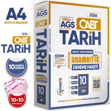 Anaformik Yayınları 2026 Kpss Meb-Ags Öabt Anamorfik Tarih Öğretmenliği Özgün 10LU Deneme Dijital Çözümlü Türkiye Geneli
