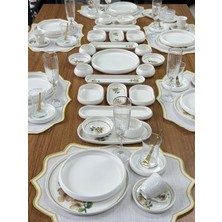 MD Mimoza Dekor Kahvaltı Takımı 74 Parça 6 Kişilik Lizy