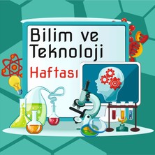 Deko Gonya Bilim ve Teknoloji Haftası Fotoğraf Panosu Branda 100X100