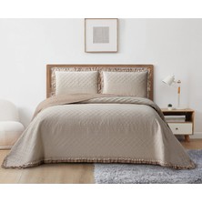 Roma Tek Kişilik Yatak Örtüsü - Bej