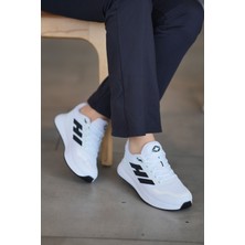 Solazer Kadın Beyaz Siyah Sneaker Günlük Spor Ayakkabı 053-K 36
