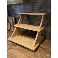 Lüx Baharatlık Stant, Modern Stand, Fuar Standı, 3 Raflı Tezgah Üstü Raf