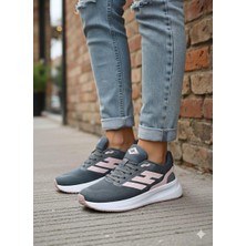 Solazer Kadın Füme Pudra Sneaker Günlük Spor Ayakkabı 053-K