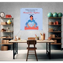 Deko Gonya Hemşireler Haftası Fotoğraf Panosu Branda 100X100