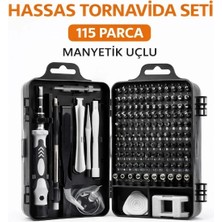 115 Parça Manyetik Uçlu Hassas Tornavida Seti
