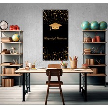 Deko Gonya Mezuniyet Hatırası Yıldız Gold Temalı Fotoğraf Panosu Branda 100X200