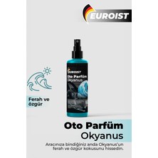 Euroist Okyanus Esintisi Araç Kokusu 200 ml | Uzun Süre Kalıcı Oto Parfüm Sprey, Temiz ve Fresh Oto Kokusu