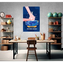 Deko Gonya Dünya Hijyen Günü Temalıfotoğraf Panosu Branda 100X150