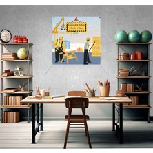 Deko Gonya Iş Güvenliği Haftası Fotoğraf Panosu Branda 100X100