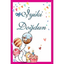 Deko Gonya Iyi Ki Doğdun Doğum Günü Temalı Fotoğraf Panosu Branda 100X150