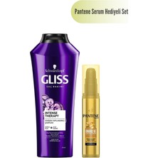 Duy Gliss Intense Therapy Yeniden Yapılandırıcı Şampuan 360 ml - Omega Plex ve Acai Üzümü + Pantene Onarıcı ve Koruyucu Serum 100 ml