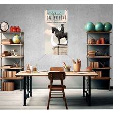 Deko Gonya 19 Eylül Gaziler Günü - Gaziler Yaşayan Anıtlardır Temalı Fotoğraf Panosu Branda 100X200