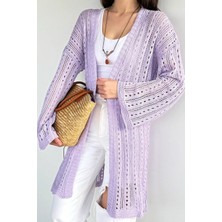 Gülseli Kadın Ajurlu Triko Hırka P-00020424