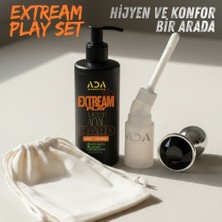 Ada Marketing Extream Play 150 ml Jel Siyah Taşlı Plug ve Temizleme Pompası Seti Kese Hediyeli