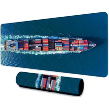 Sge Teknoloji 70X30 cm Yük Gemisi Tasarımı Kaydırmaz Taban Speed Yüzey Oyuncu Mouse Pad Gaming