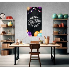 Deko Gonya Happy Birthday - Doğum Günü Temalıfotoğraf Panosu Branda 100X200