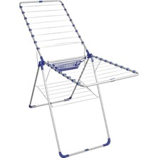 Elfida Büyük Boy Çamaşır Kurutmalığı Kalın Telli Mandal Sepetli 20 m Kapasite ile Dar Mekanlar İçin