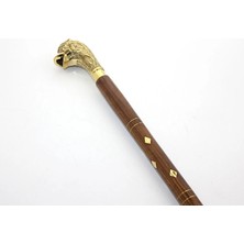 K-Yonlineticaret Pirinç Aslan Büstü Baston Model 2