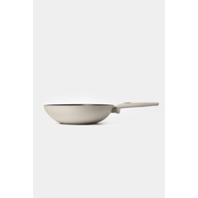 Gigilli Cristel Titanyum Wok Tava 28 cm Krem