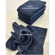 Euroist 5 Adet Mikrofiber Araba Kurulama Bezi, Oto Kurulama Havlusu, Temizlik Havlu, 420 Gsm, 70X50 cm