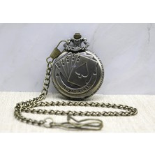 K-Yonlineticaret Oyun Kartı Tasarımlı Köstekli Saat