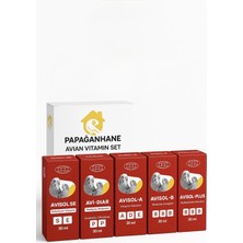 Papağanhane Kafes Kuşları Için Vitamin Destek Seti 5’li – Tüy ve Bağışıklık Takviyesi