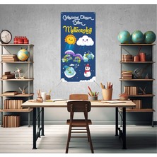 Deko Gonya Gökyüzünü Okuyan Bilim Meteroloji Temalı Fotoğraf Panosu Branda 100X200