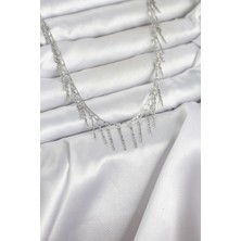 Callerrons Accessories Pirinç Gümüş Renk Saçaklı Model Kadın Kolye - EBJ260220W39752