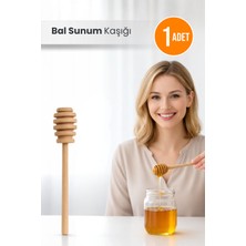 Orvila Ahşap Bal Servis Sunum Kaşığı 1 Adet