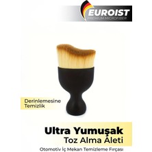 Euroist Araç Oto Araba Klima Havalandırma Detaylı Temizlik Fırçası Premium Yumuşak Tüylü