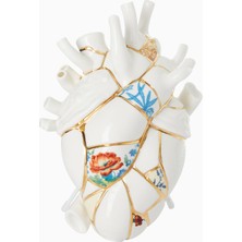 Seletti Love In Bloom Kintsugi Dekoratif Tasarım Porselen Vazo