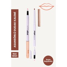 Pop Beauty Dudak Kalemi, Suya Dayanıklı, Asansörlü, Waterproof Lıplıner- New Whirl