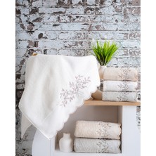 Hazangülü Collection Buldan Üretimi Çeyizlik Imre Pamuk 6'lı El/yüz Havlusu I 50X90