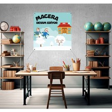 Deko Gonya Macera Devam Ediyor Temalı Fotoğraf Panosu Branda 100X100