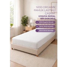 Days In Colours %100 Organik Pamuk Lastikli Çarşaf - 120x200 - Dolmabahçe Serisi