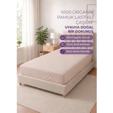 Days In Colours %100 Organik Pamuk Lastikli Çarşaf - 120x200 - Dolmabahçe Serisi