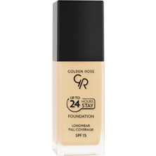 Golden Rose Up To 24 Hours Stay Foundation SPF 15 Yarı Mat Görünüm ile Hafif Formül