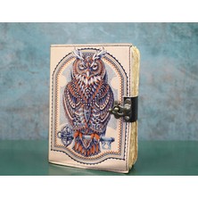 K-Yonlineticaret Baykuşlu Deri Defter Model 3