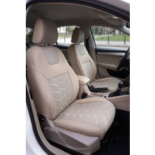 Panda Kılıf Panda Skoda Octavia 2014 - 2019 Arası Uyumlu Araca Özel Keten Oto Koltuk Kılıfı
