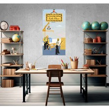 Deko Gonya Iş Güvenliği Haftası Fotoğraf Panosu Branda 100X150