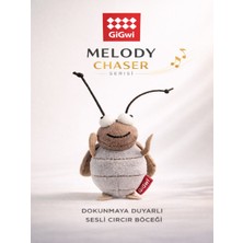 GiGwi Melody Chaser Serisi Peluş Cırcır Böceği - Dokunmaya Duyarlı & Sesli Kedi Oyuncağı