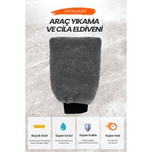 Euroist Yıkama Eldiveni, Araba Yıkama Eldiveni, Mikrofiber Araç Pasta Cila Eldiveni