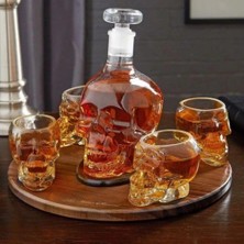 K-Yonlineticaret Crystal Head Kuru Kafa Cam Şişe 350 ml