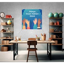 Deko Gonya Dünya Insan Hakları Günü Fotoğraf Panosu Branda 100X100